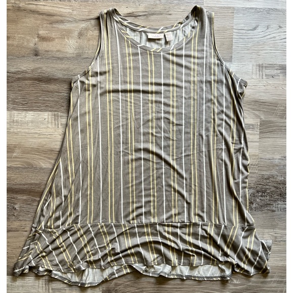 LOGO layers : striped tank with flounce at hem - Picture 7 of 11